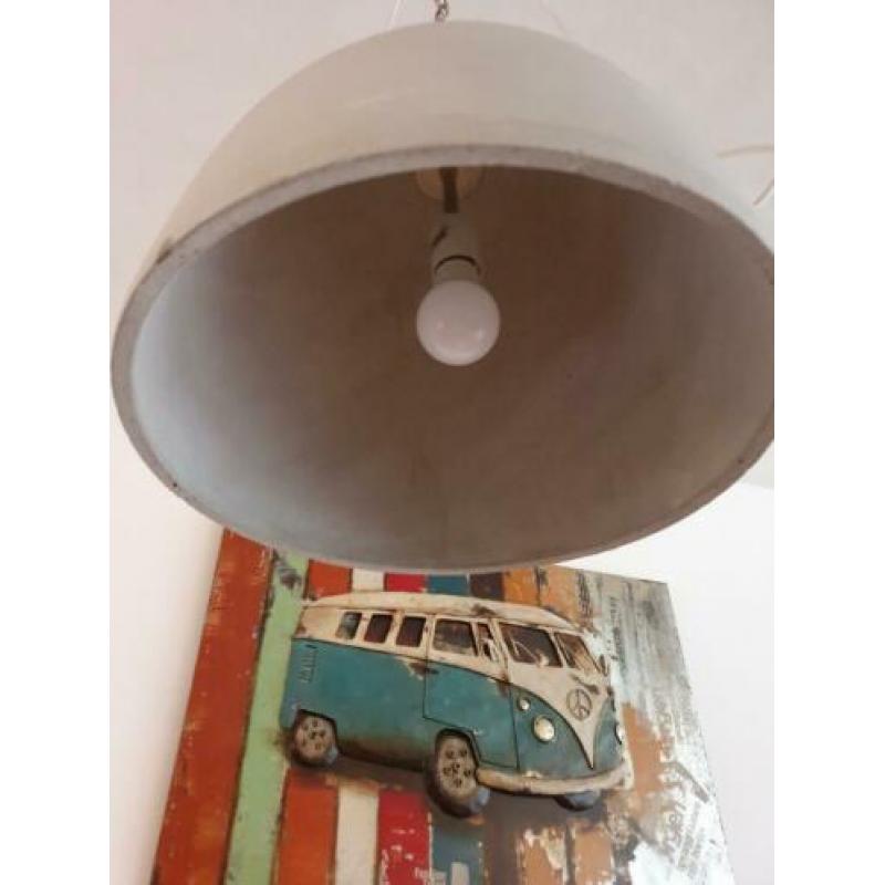 Betonnen hanglampen 2 stuks aan ketting