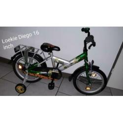 Loekie Diego fiets als nieuw, vaste prijs