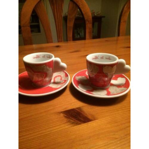 Thun Bozen Italy Caffé al Volo 2 espresso kop en schotels