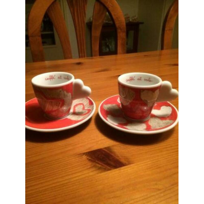 Thun Bozen Italy Caffé al Volo 2 espresso kop en schotels