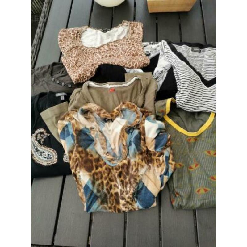 8 shirts met lange mouw maat M.