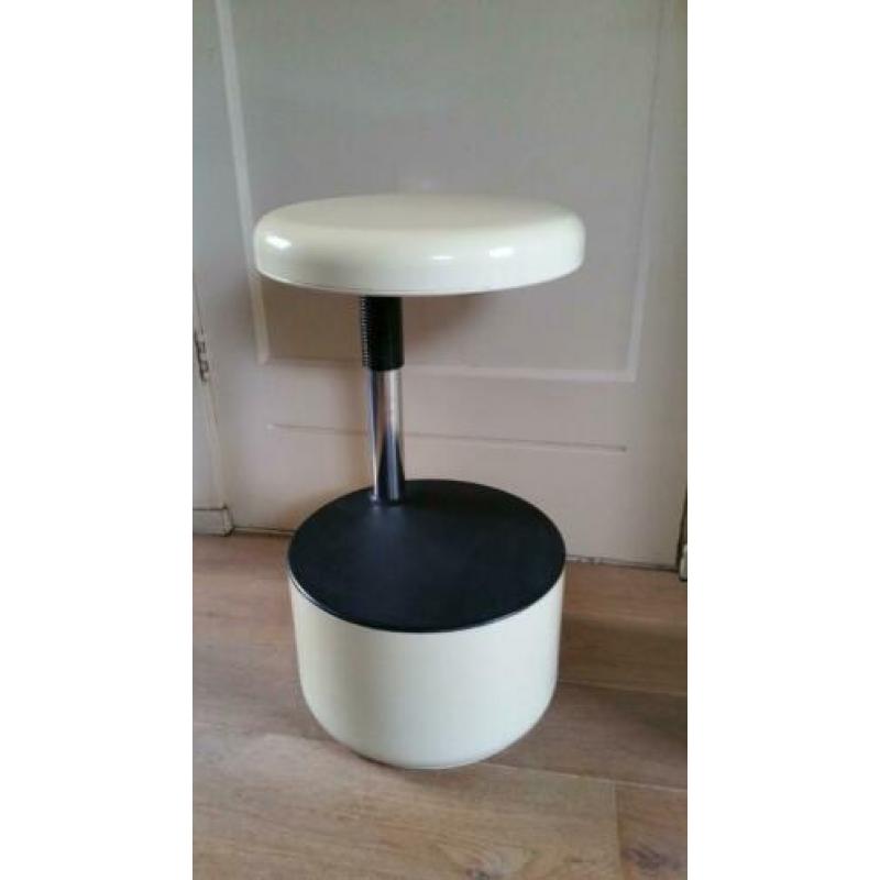 Vintage Velca design kruk, ontwerp Roberto Lucci