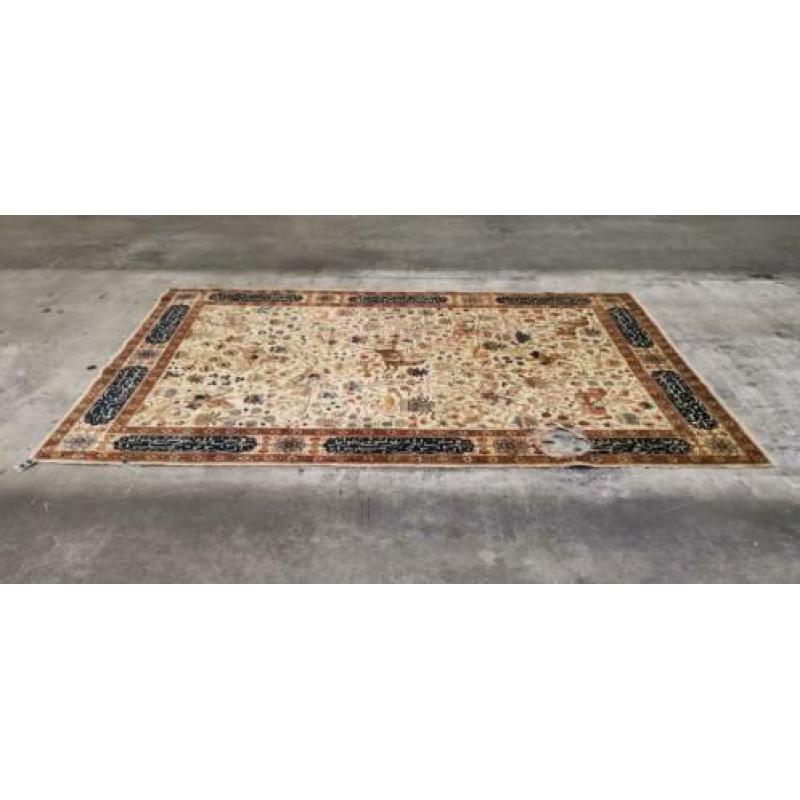 Handgeknoopt Perzisch tapijt Isfahan Afghan light 210x310cm