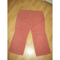 Trendy aparte roze culotte capri broek van Didi maat 46