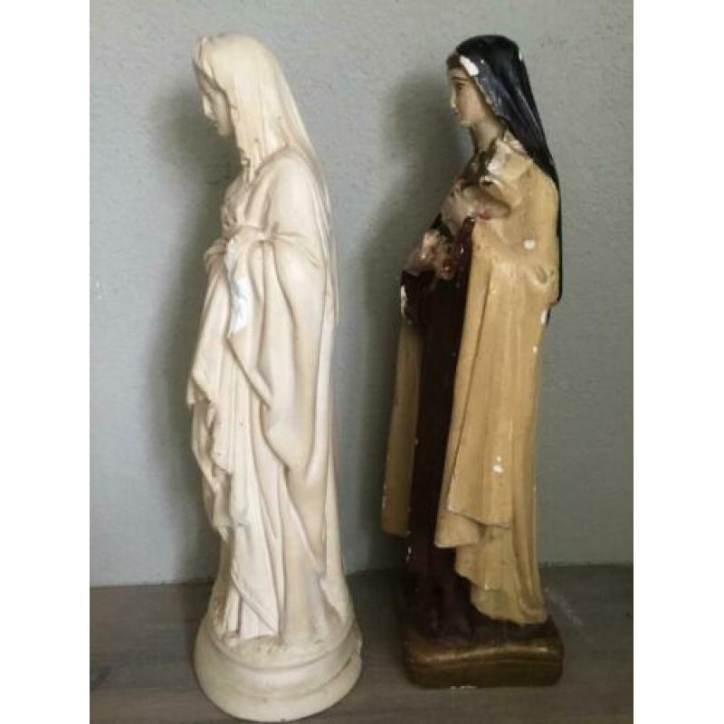 Antiek beeldje Heilige Theresia 30 cm Maria Antonius
