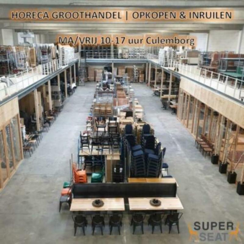 34x Francois Sermijn klapstoelen vintage bistro stoelen 294
