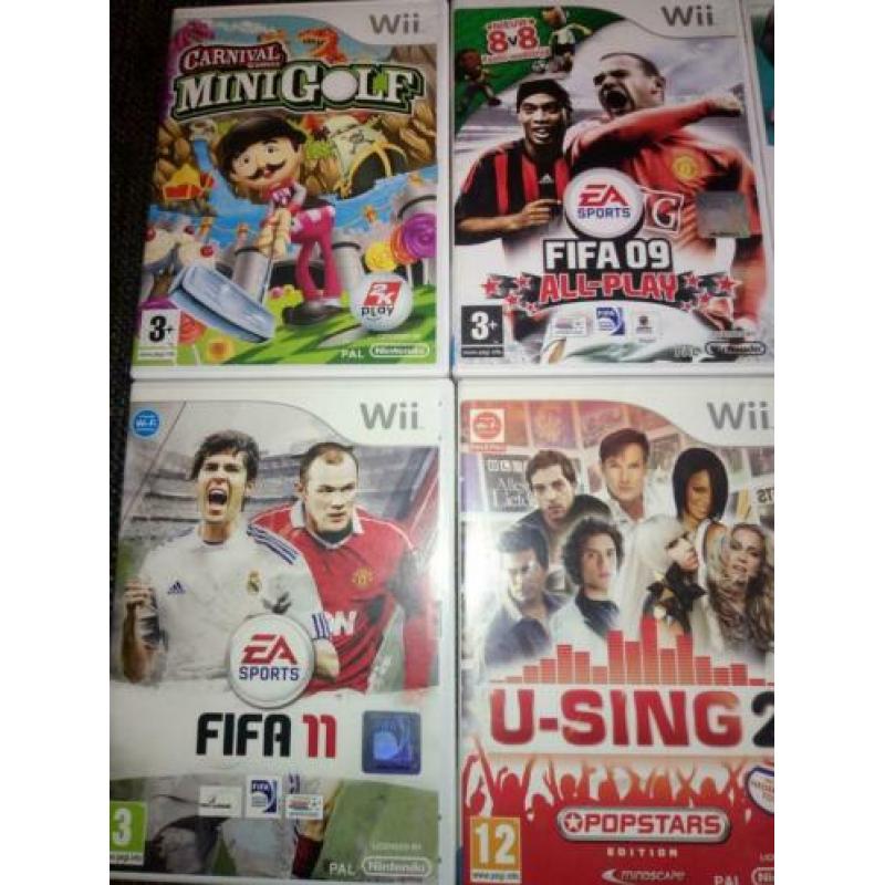 Koopje! 6 Wii spellen voor 5 euro verzameling collectie Nin