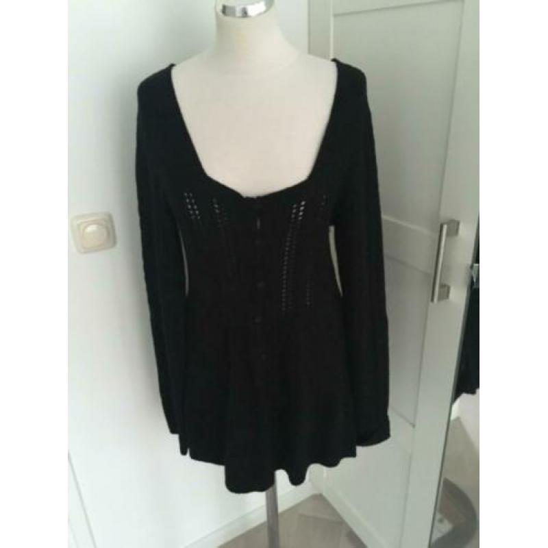 Lang vest merk geisha maat xl zwart