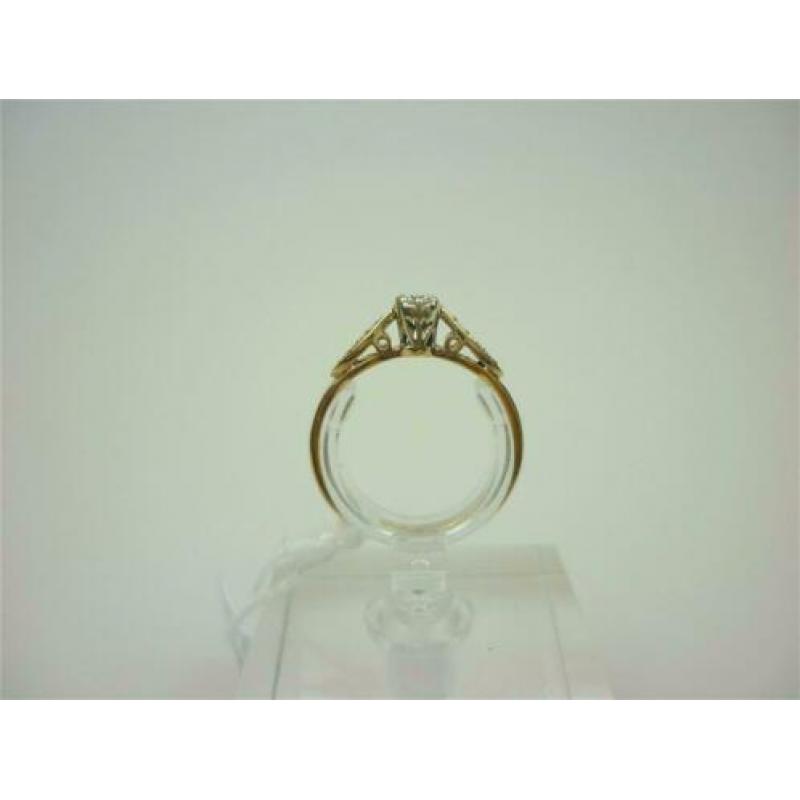 Ring goud met ca 20K diamant / Z6246