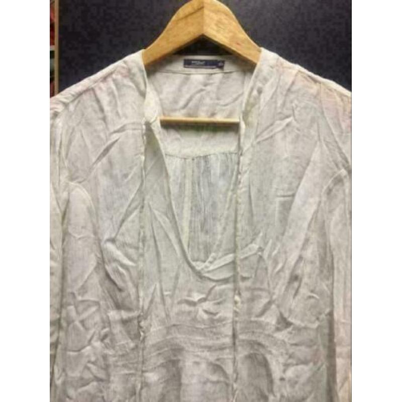 Wit dames blouse, maat: l/xl