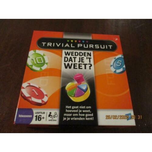 Trivial Pursuit ,,Wedden dat je ,t weet? Hasbro (Parker)