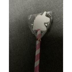 Volledig nieuw unicorn/eenhoorn potlood roze