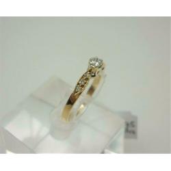 Ring goud met ca 20K diamant / Z6246