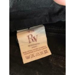 Stoere zilver coating broek maat 28 Revelation