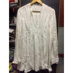 Wit dames blouse, maat: l/xl