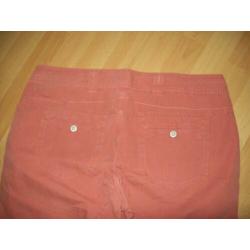 Trendy aparte roze culotte capri broek van Didi maat 46