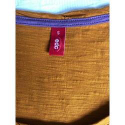Nieuw t shirt shirt topje EDC by Esprit maat 36 Small bruin