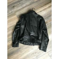 NIEUW Moss Copenhagen Piper leren jas maat S/M