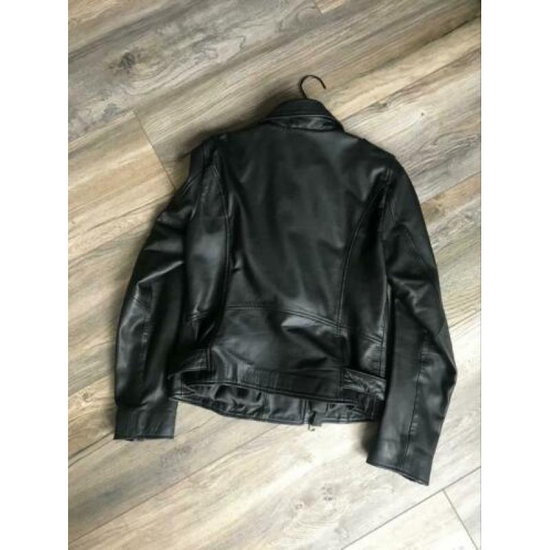 NIEUW Moss Copenhagen Piper leren jas maat S/M
