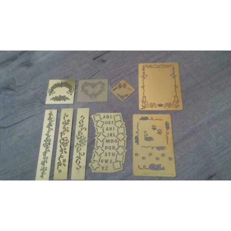 Embossing Mallen pennen en Lichtbakje