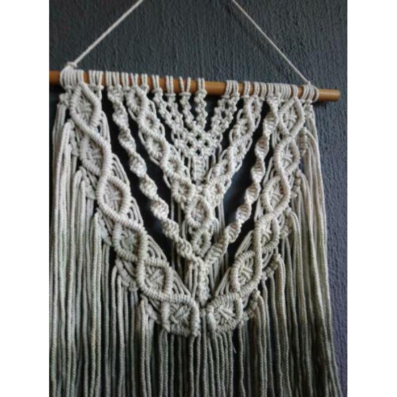 Macrame hanger dipdye olijfgroen