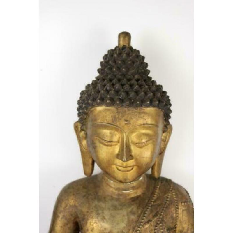 Groot beeld boeddha beeld brons Nepal ( 66cm )