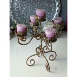 Vintage brocante kandelaar
