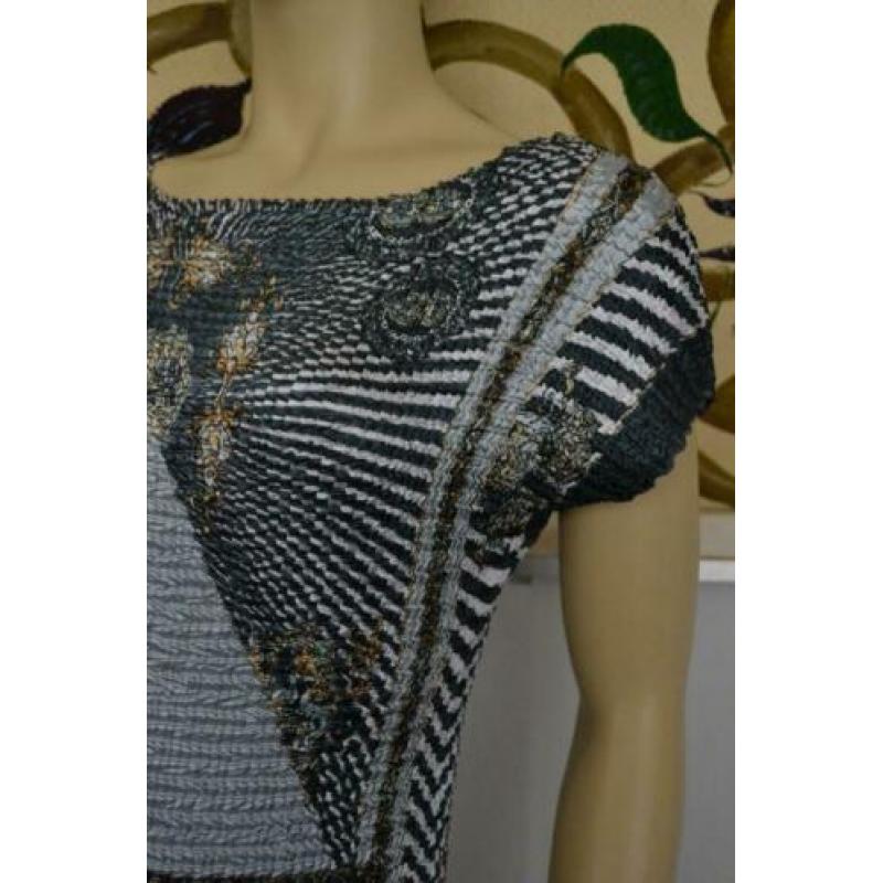 Moooe aparte stof groenvrijs 90s vintage top S