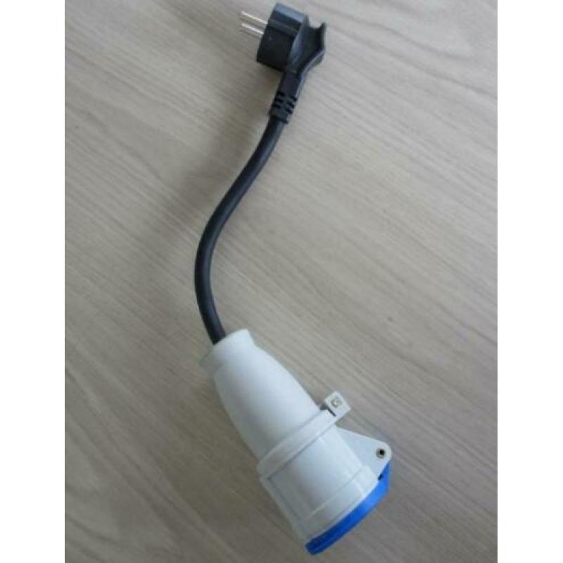 Verloopkabel Schuko naar CEE (aansluiting walstroomkabel)