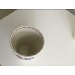 6 x beker boerenbont Boch - stapelbaar