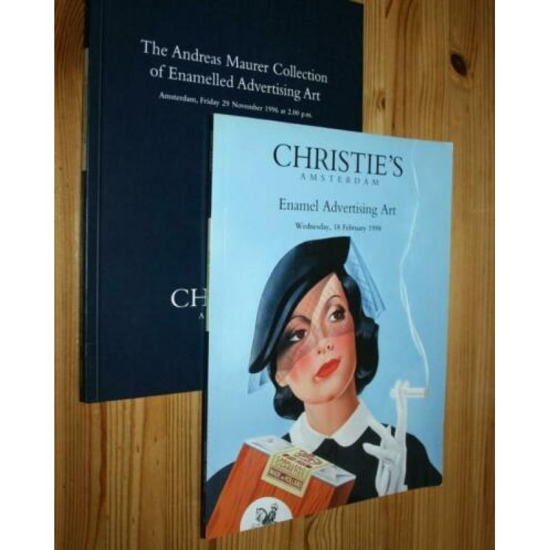 Christie's catalogi Emaille Reclameborden