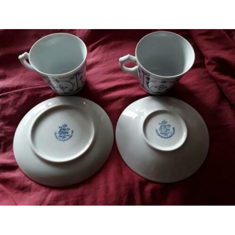 Blau blauw saks servies saksisch Jager Kahla Winterling