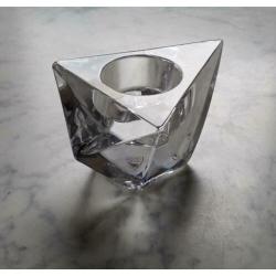 Massief Crystal Theelicht Waxinelicht houder Orrefors Sweden
