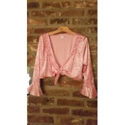 Roze blouse mt 44