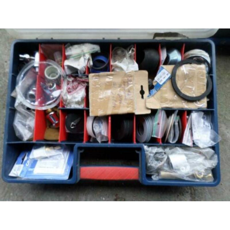 Service koffers voor de installateur met o.a. dichtingen etc