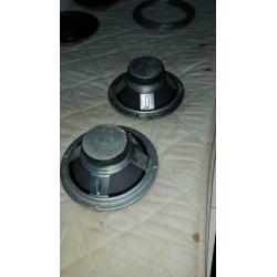 Te koop: twee mooie woofers met mooie sierringen,