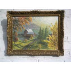 schilderijen 6 st (acryl + olieverf)