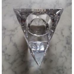 Massief Crystal Theelicht Waxinelicht houder Orrefors Sweden