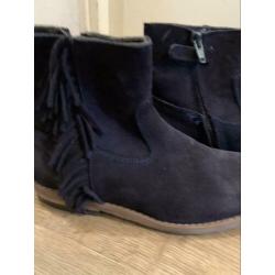 Clic leren laarzen maat 32 donker blauw