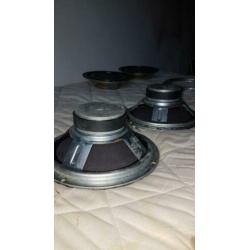 Te koop: twee mooie woofers met mooie sierringen,