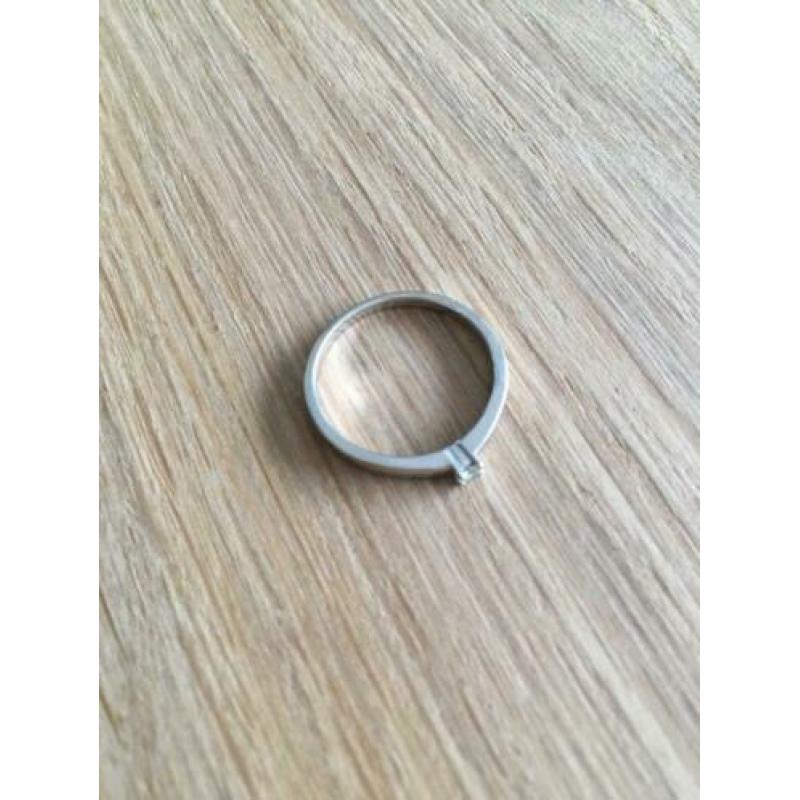 Ring Diamond Point Witgoud