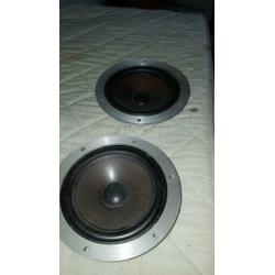 Te koop: twee mooie woofers met mooie sierringen,
