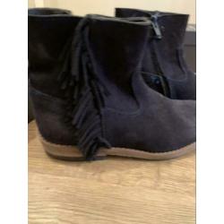 Clic leren laarzen maat 32 donker blauw