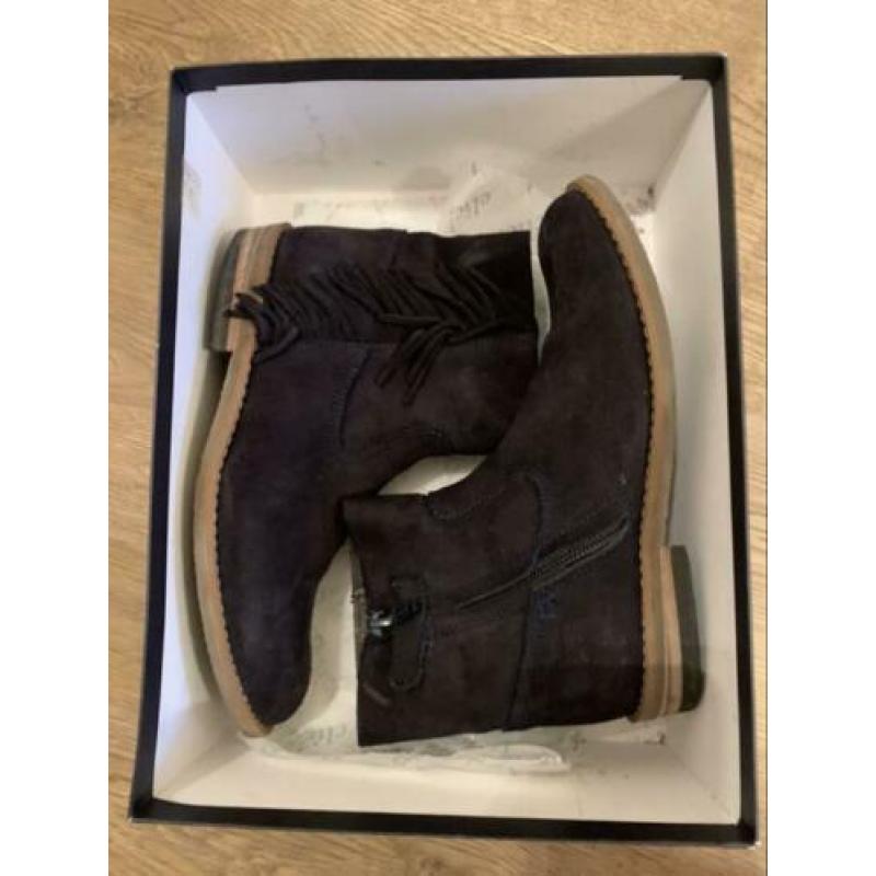 Clic leren laarzen maat 32 donker blauw