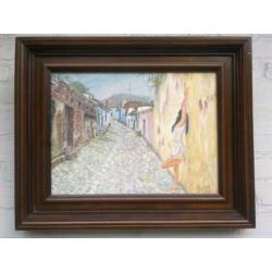 schilderijen 6 st (acryl + olieverf)