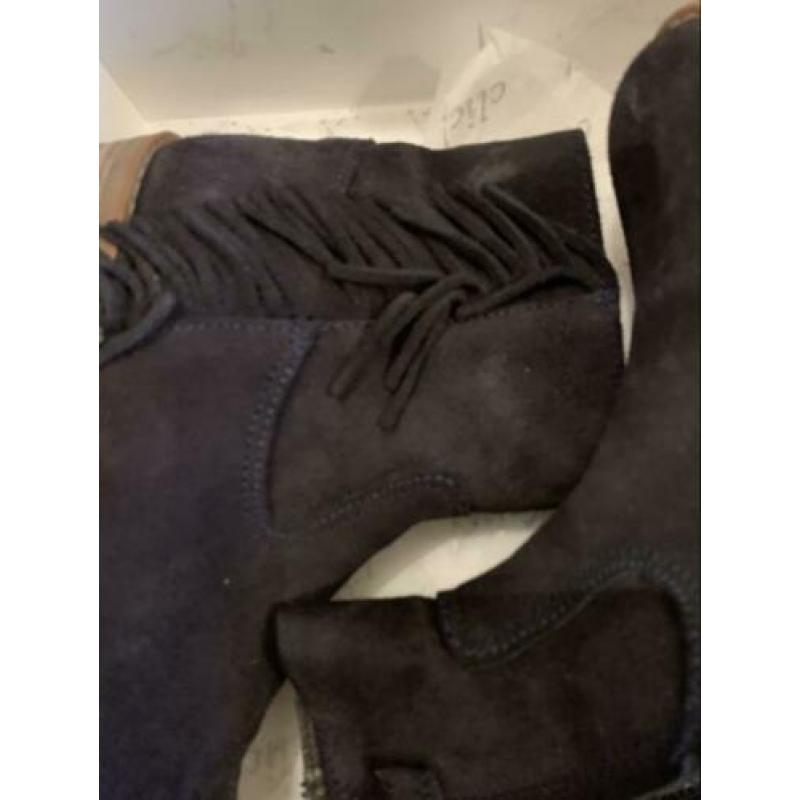Clic leren laarzen maat 32 donker blauw