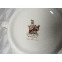 Doulton Bunnykins Haas Beker Mok Breiwerk Pasen Servies