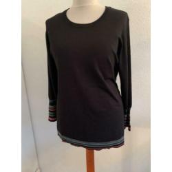 YESTA zwarte trui vest maat 54/56 van 49 euro nu 13 euro