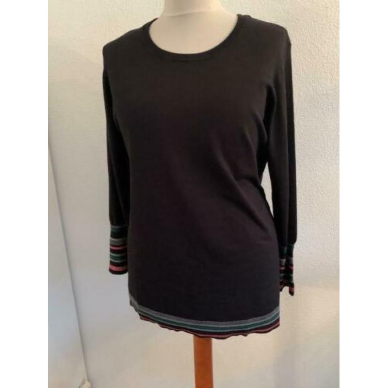 YESTA zwarte trui vest maat 54/56 van 49 euro nu 13 euro