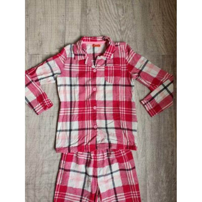 Nieuw! Pyjama van de Hema 134, roze,wit,glitter